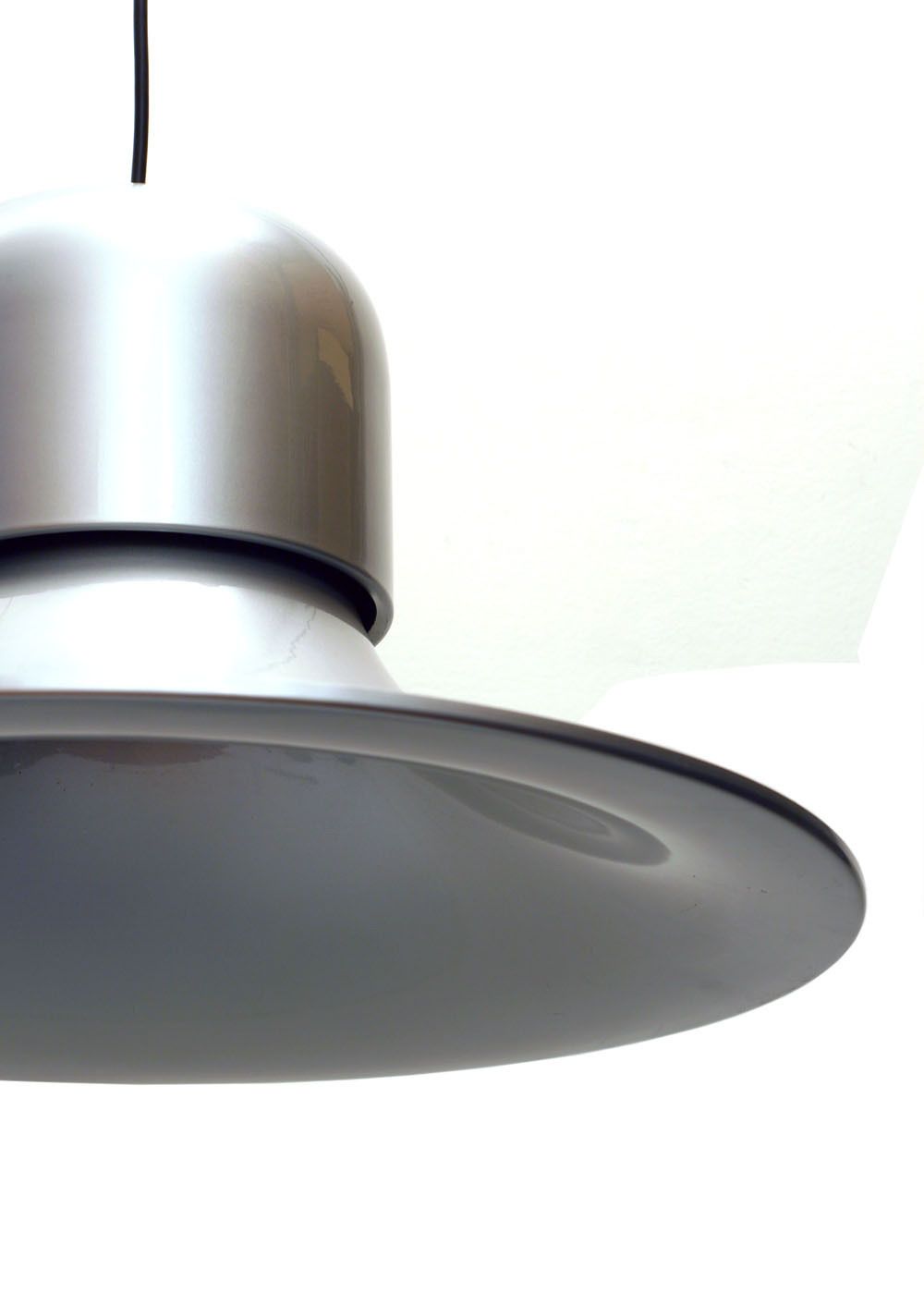 Large ‘Campana’ Pendant Lamp, Attributed To Joe Colombo For Stilnovo, Italy photo Lighting