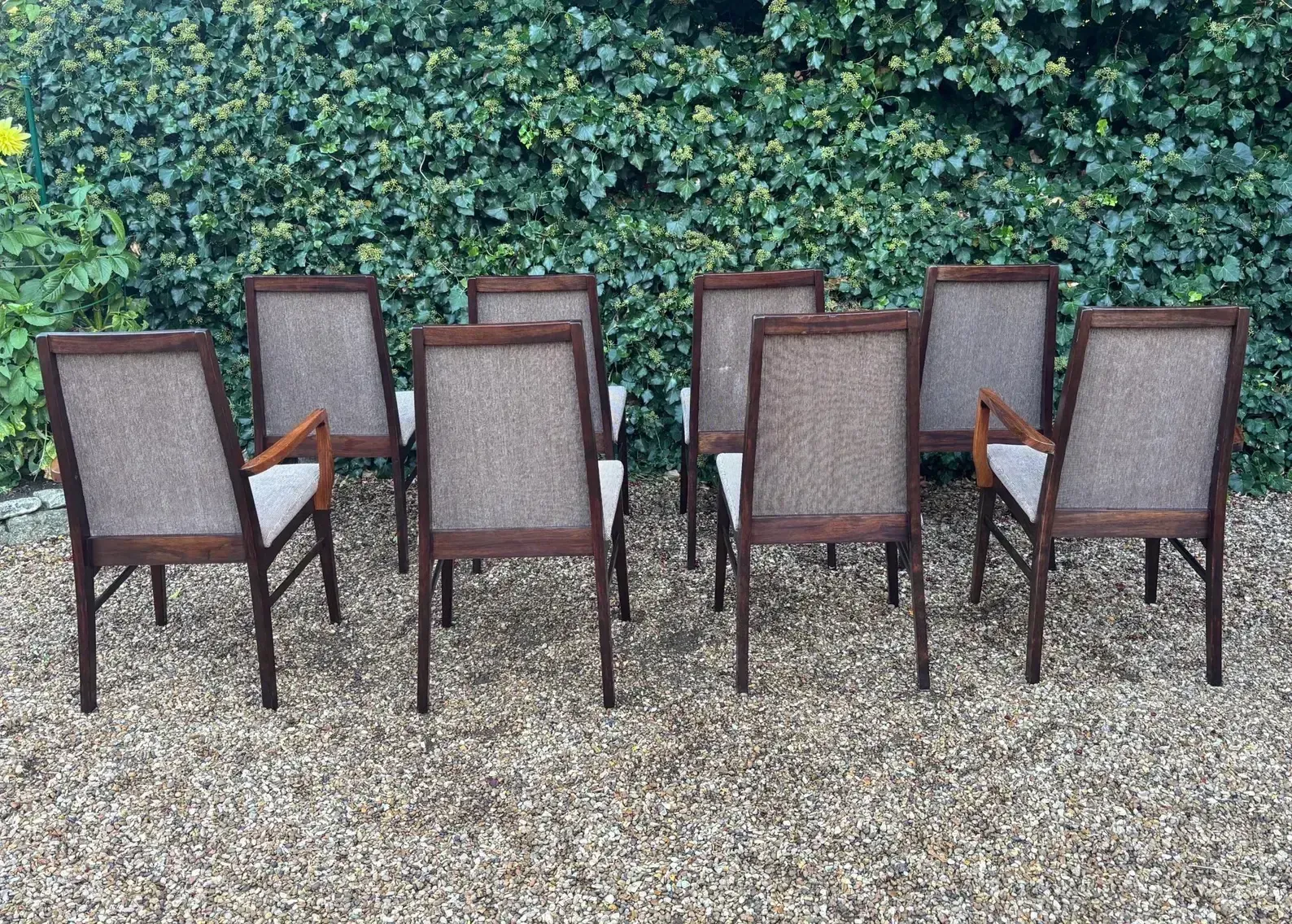 photo furniture Mid Century Danish Rosewood Dining Chairs By Dyrlund