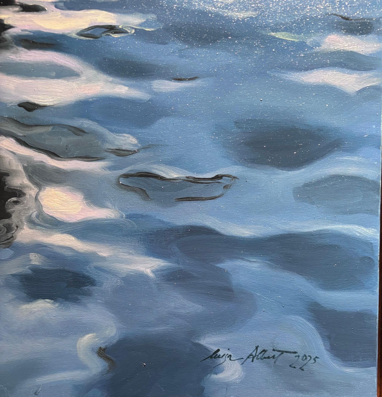 Luisa Albert " Prima Del Tramonto" Olio Su Tela Cm. 50 X 70 2025 photo vinterior