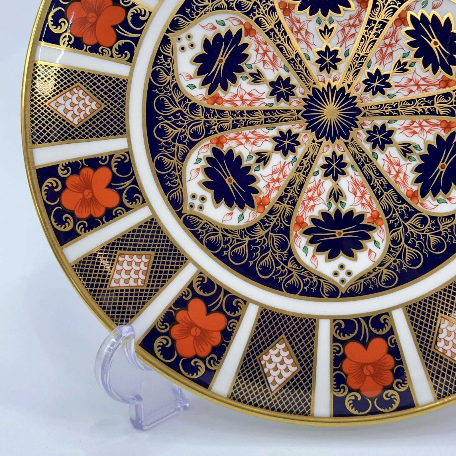 Royal Crown Derby Old Imari 1128 Cake Platter 11" Plate Bone China Vintage 1994 photo Home Decor