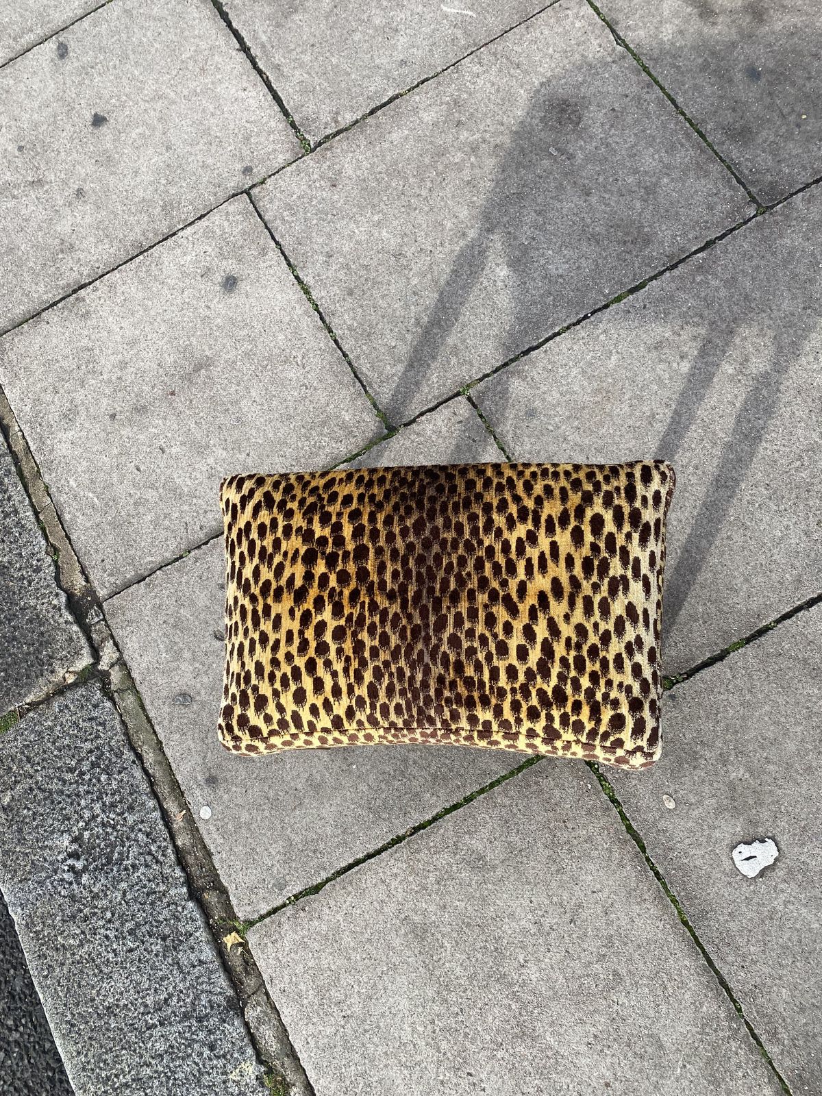1950s Paolo Buffa Stool In Silk Velvet Cheetah By Jim Thompson Seat Italy Restored And Upholstered photo vintage