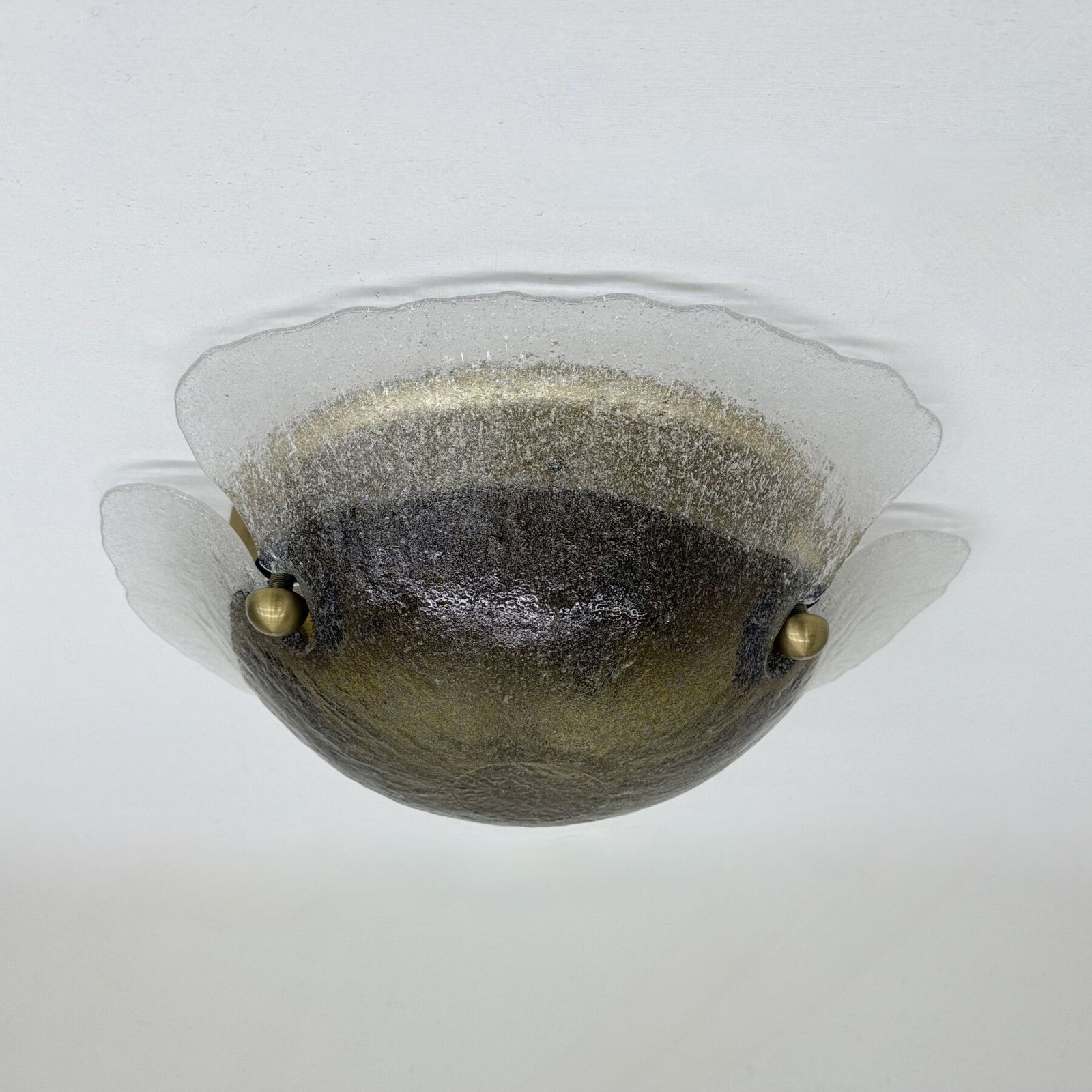 Peil & Putzler Glazen Plafondlamp, Jaren 1970, Duitsland