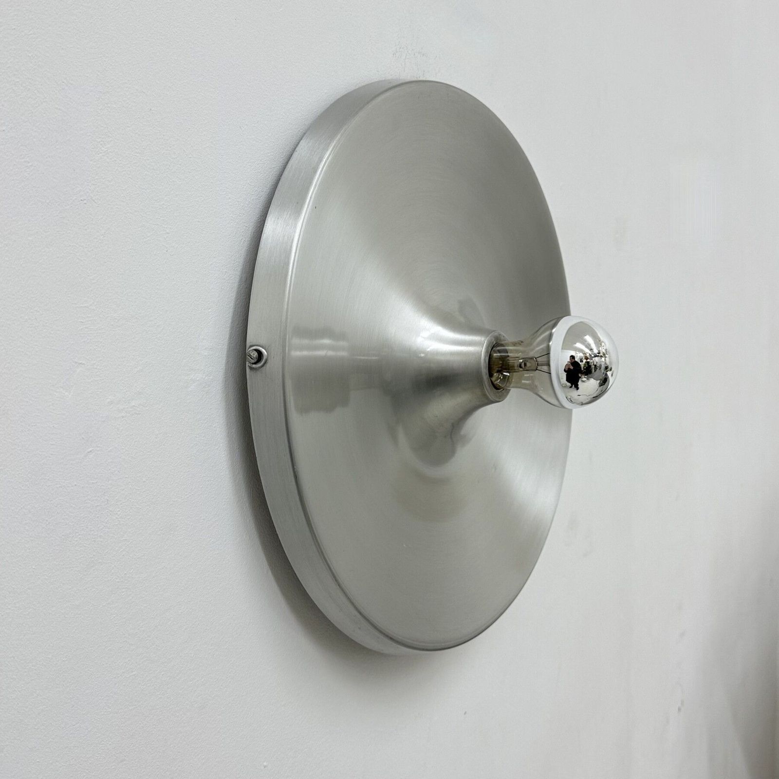 Lighting Mid Century Design Large Disc Lamp , 1970s Attributed To Charlotte Perriand For Les Arcs photo