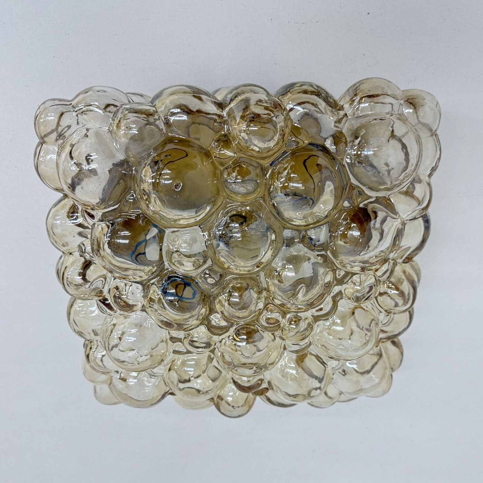 Helena Tynell Bubble Glass Flush Mount Ceiling Lamp, Jaren 1970, Duitsland photo vintage