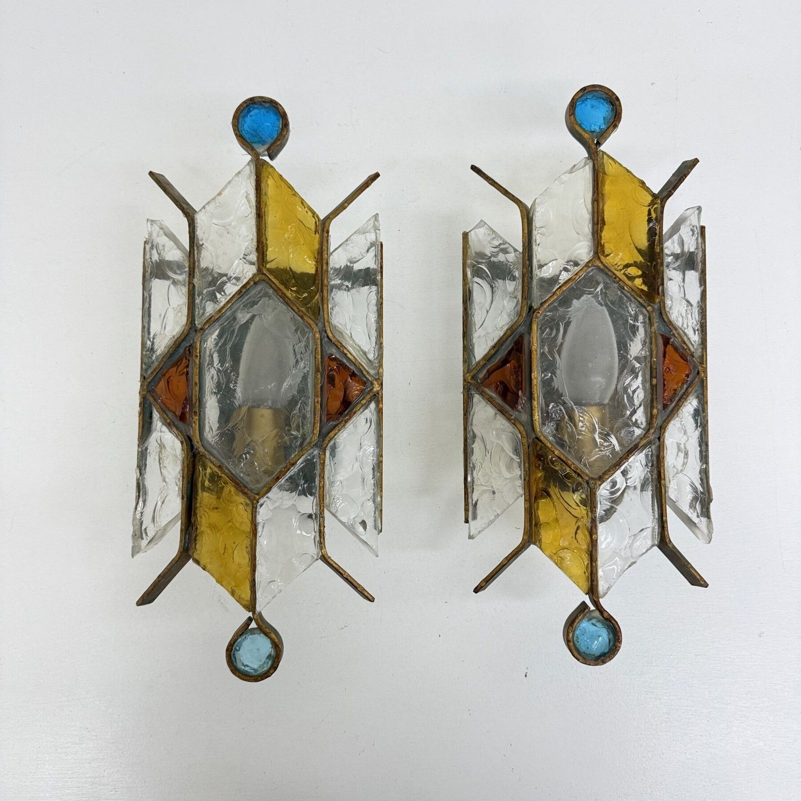 Set Of 2 Poliarte Wall Lamps By Albano Poli , 1970s Italy photo vinterior
