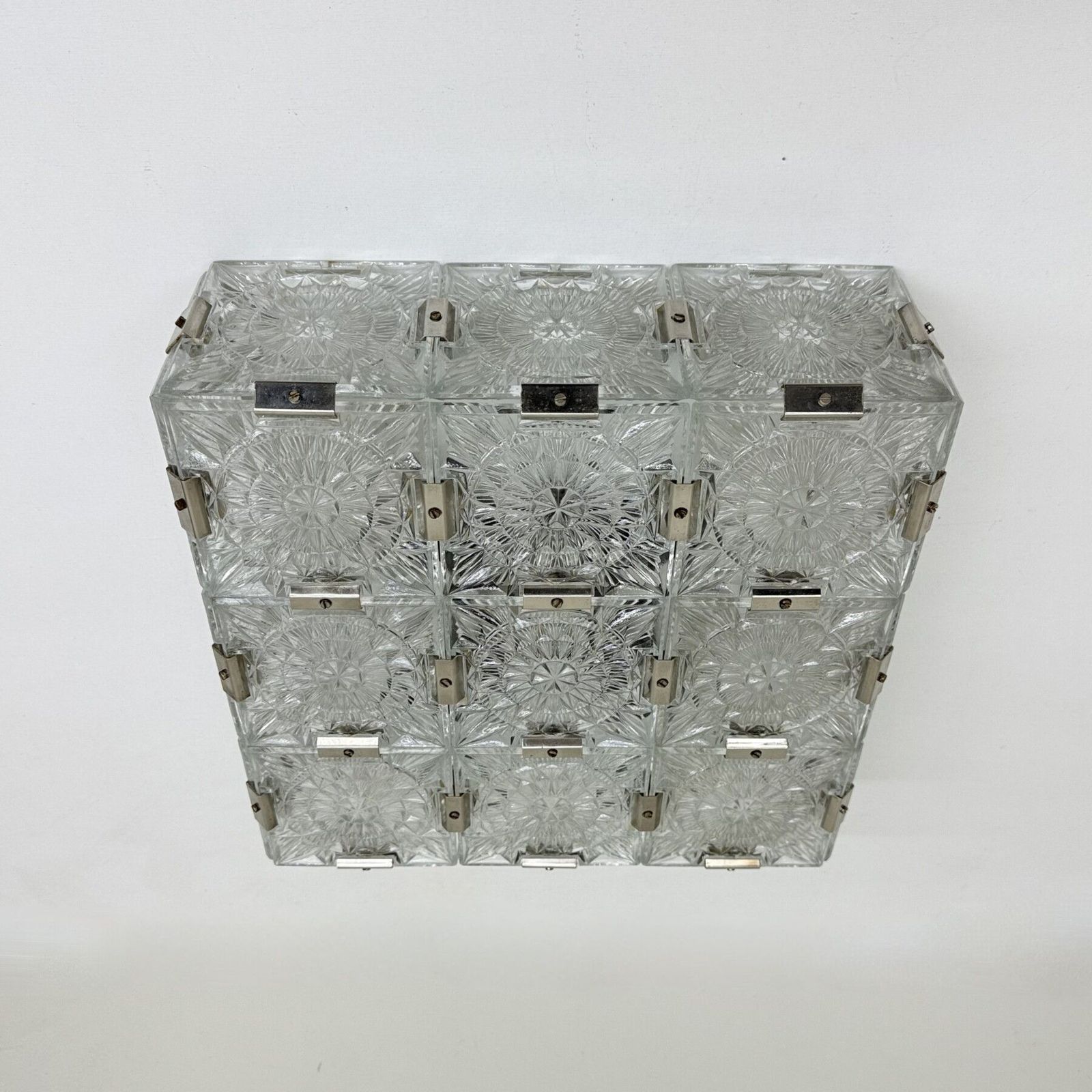 photo for sale Mid Century Glazen Plafondlamp Van Kamenicky Senov, Jaren 1970