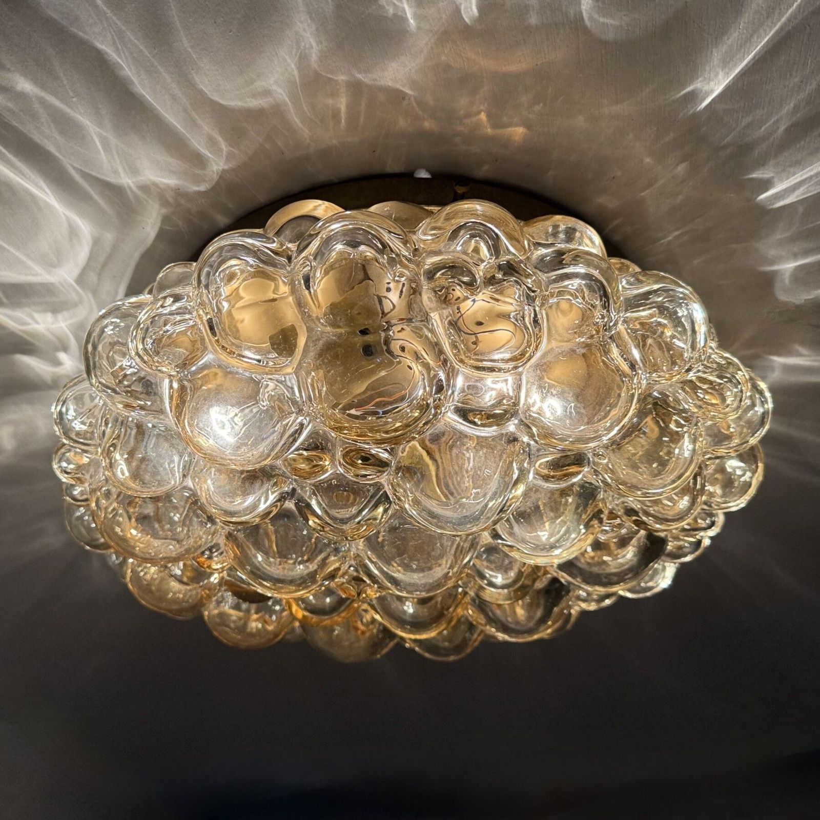 Helena Tynell Bubble Glass Flush Mount Ceiling Lamp, Jaren 1970, Duitsland photo for sale