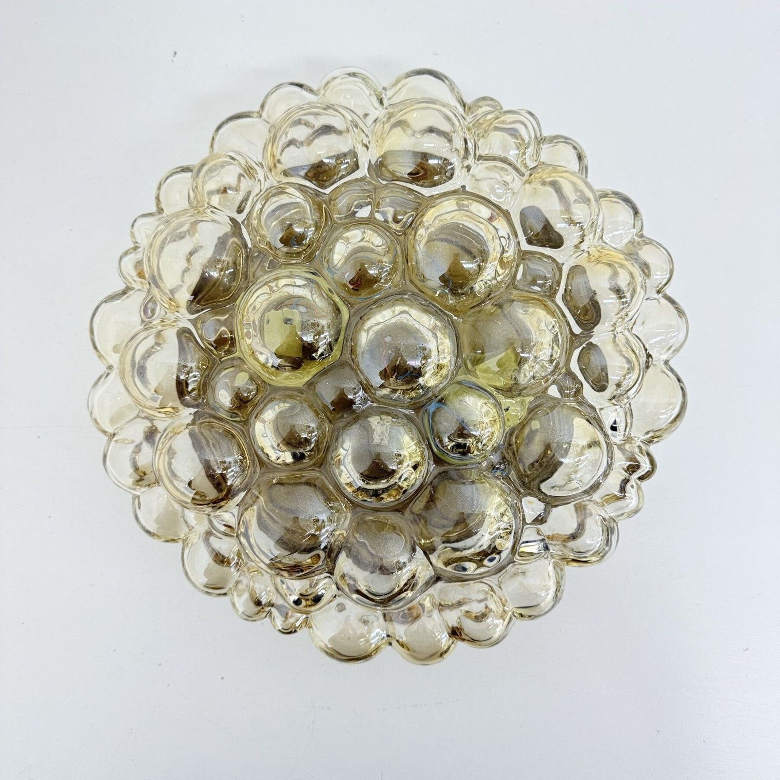 Verlichting Helena Tynell Bubble Glass Flush Mount Ceiling Lamp, Jaren 1970, Duitsland photo