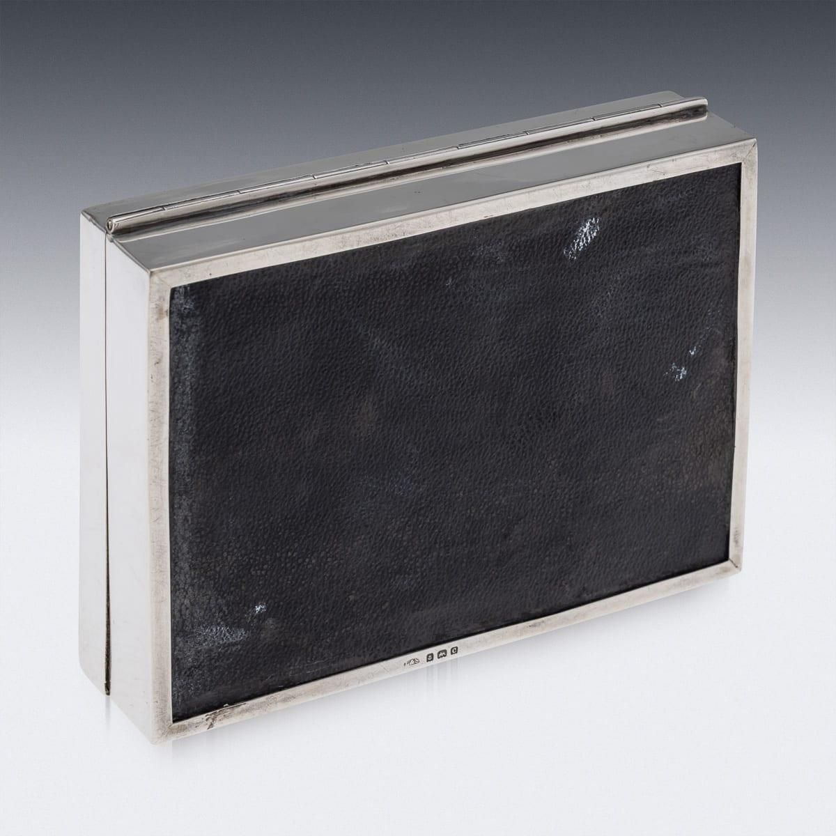 Edwardian Solid Silver Playing Cards Box By Levi & Salaman, 1902 photo buy