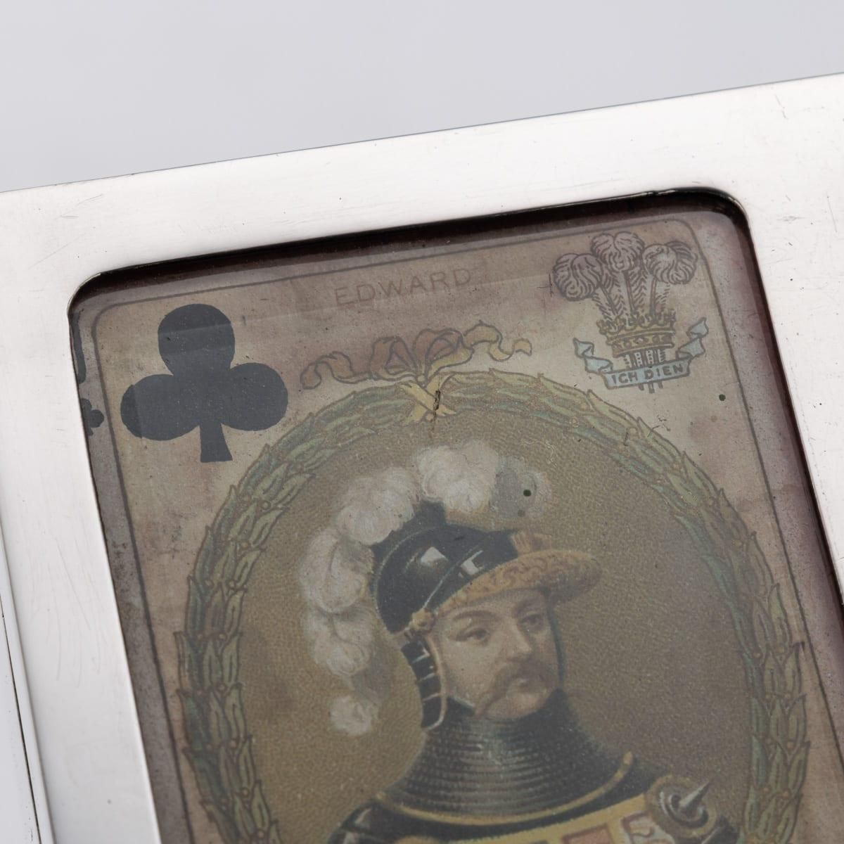 photo vinterior Edwardian Solid Silver Playing Cards Box By Levi & Salaman, 1902