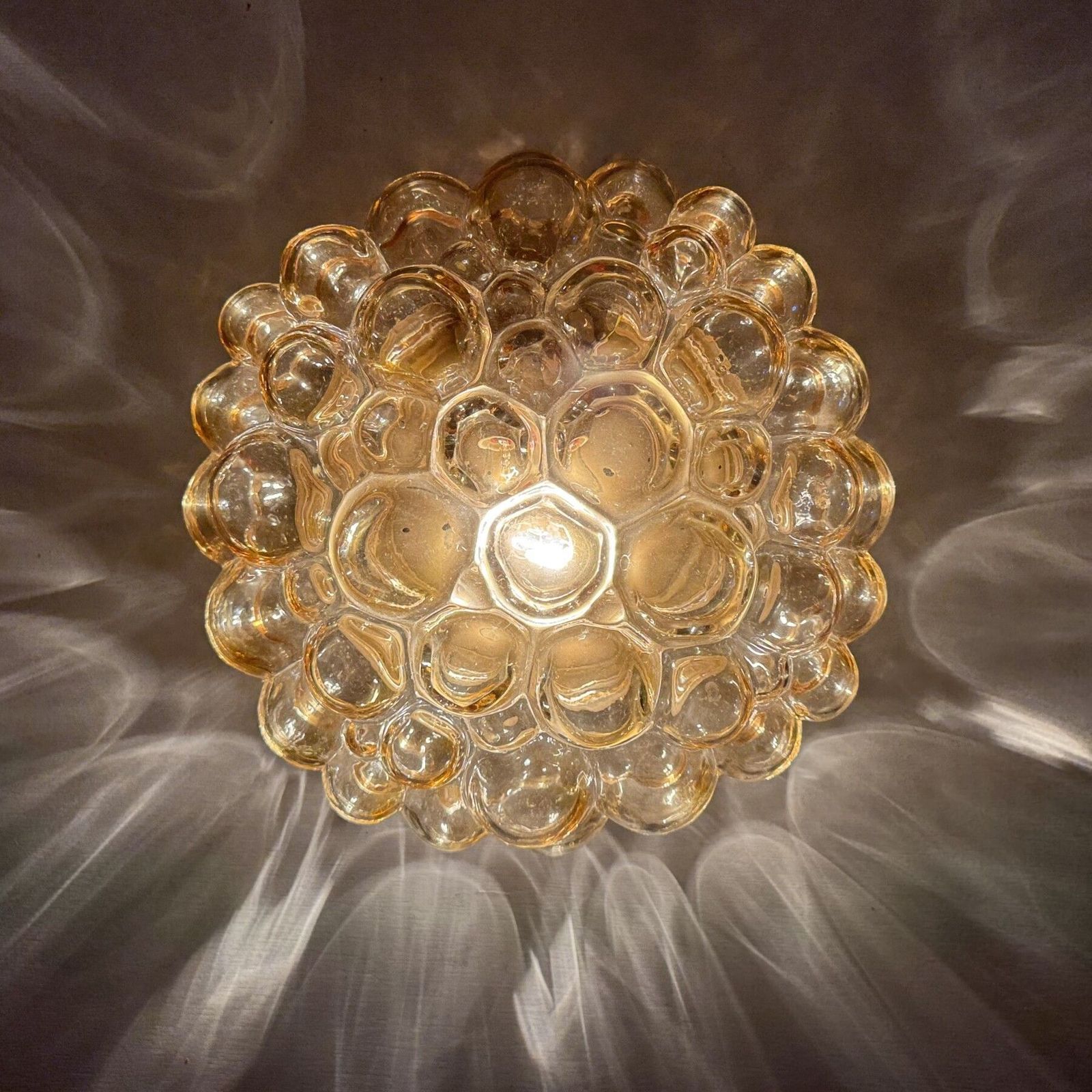 Helena Tynell Bubble Glass Flush Mount Ceiling Lamp, Jaren 1970, Duitsland photo vinterior