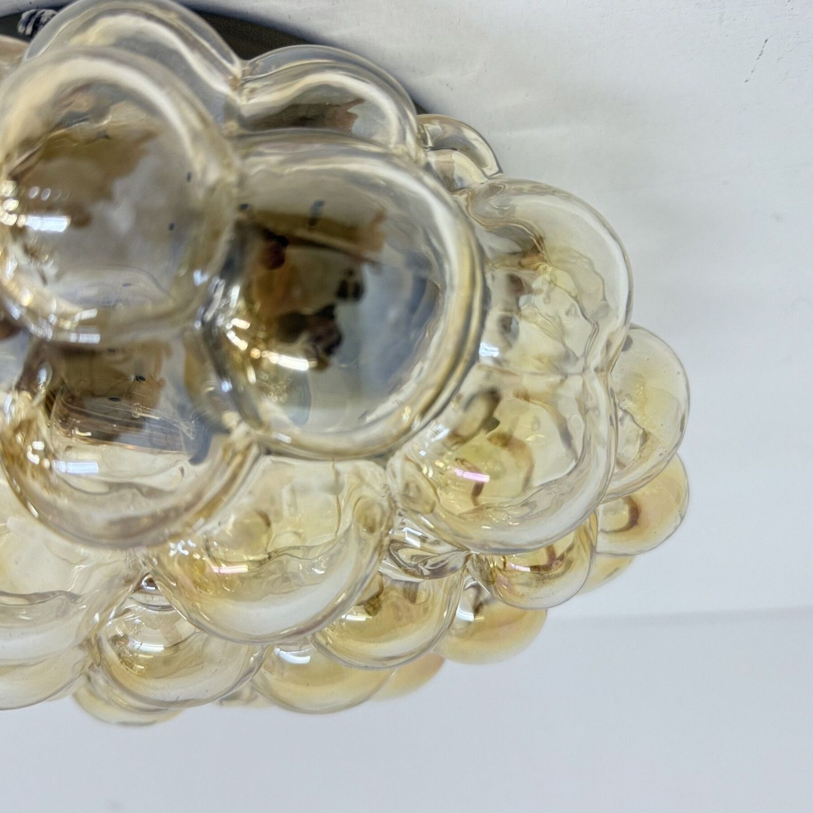 photo vintage Helena Tynell Bubble Glass Flush Mount Ceiling Lamp, Jaren 1970, Duitsland