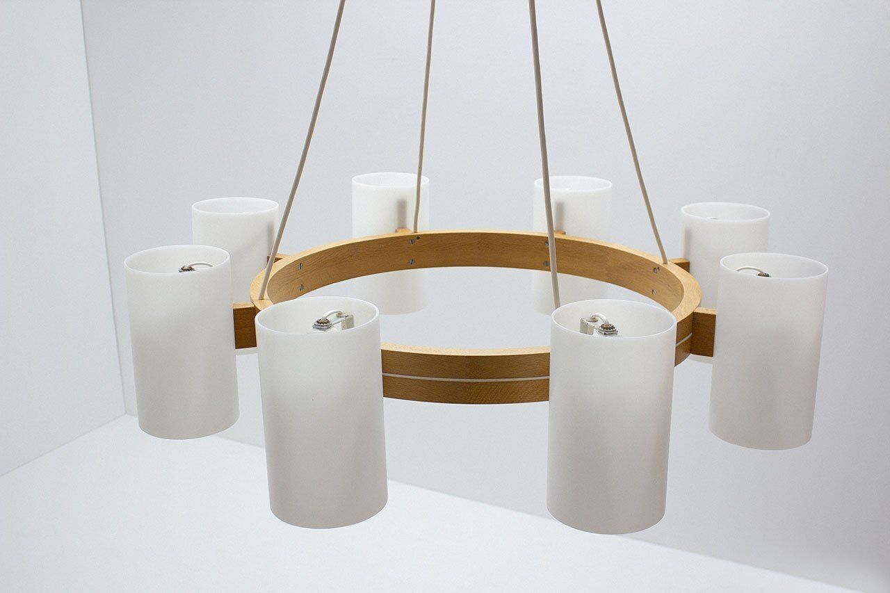 Large Chandelier By Uno And östen Kristiansson For Luxus, 1960s photo furniture