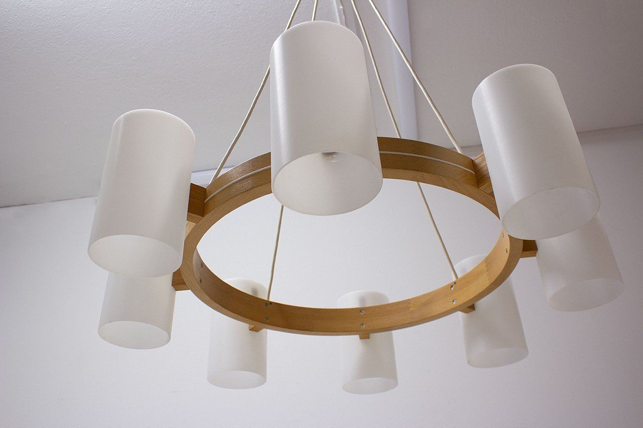 Large Chandelier By Uno And östen Kristiansson For Luxus, 1960s photo 3647.0