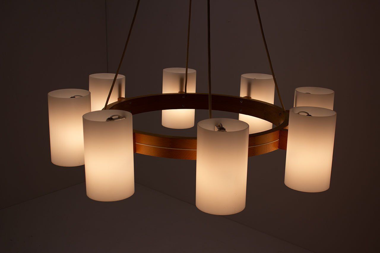 Large Chandelier By Uno And östen Kristiansson For Luxus, 1960s photo buy