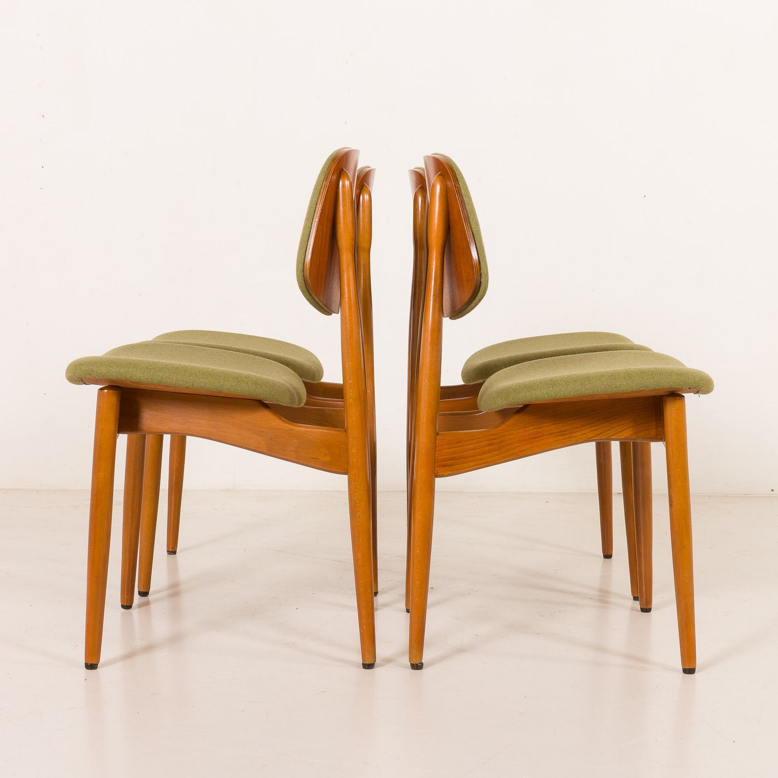 Arne Hovmand Olsen Style Scandinavian Mid Century Chairs, Set Of 4, 1970s photo 1238.0