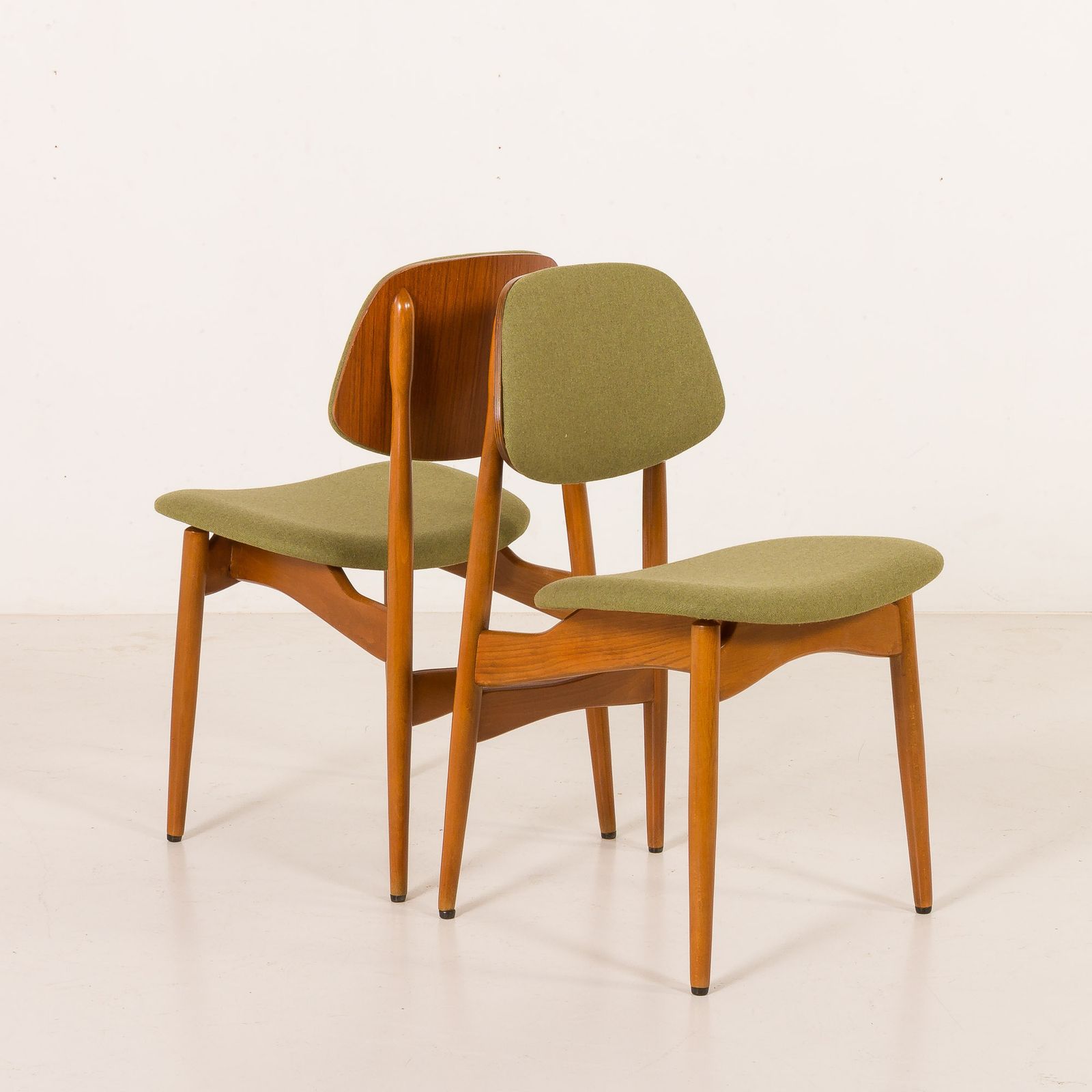 Arne Hovmand Olsen Style Scandinavian Mid Century Chairs, Set Of 4, 1970s photo vintage