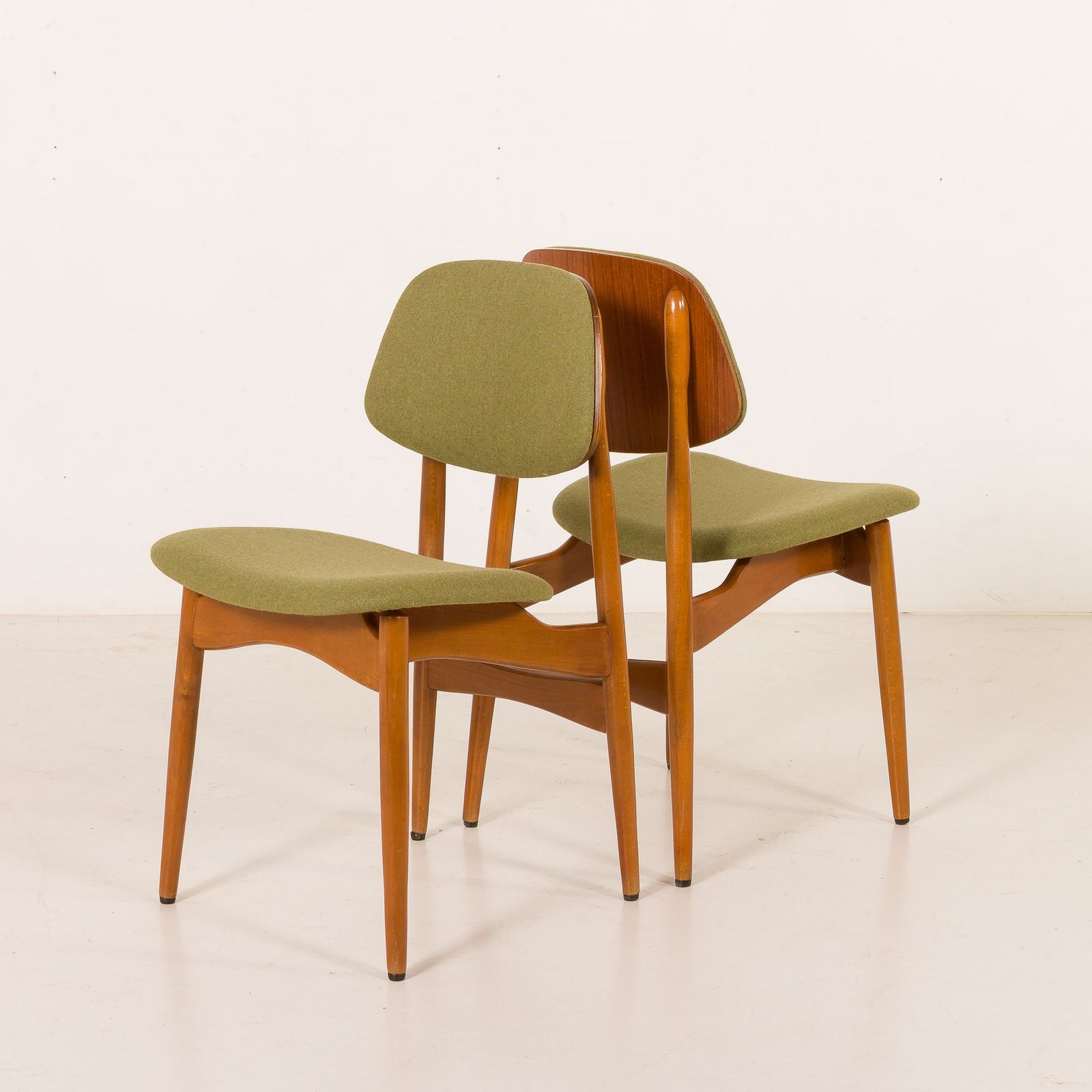 photo for sale Arne Hovmand Olsen Style Scandinavian Mid Century Chairs, Set Of 4, 1970s