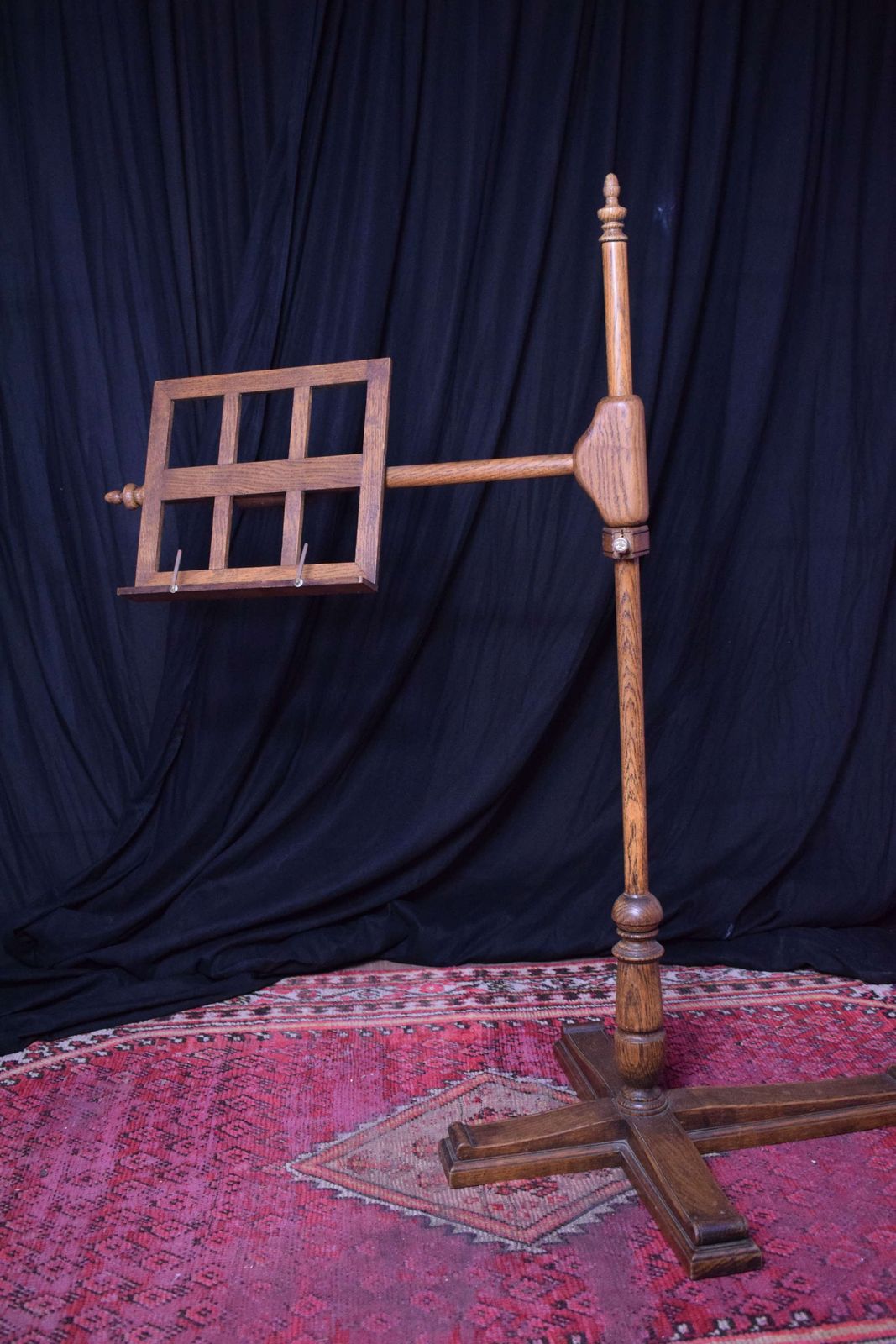 One Of A Kind Hand Made Oak Music Stand photo furniture