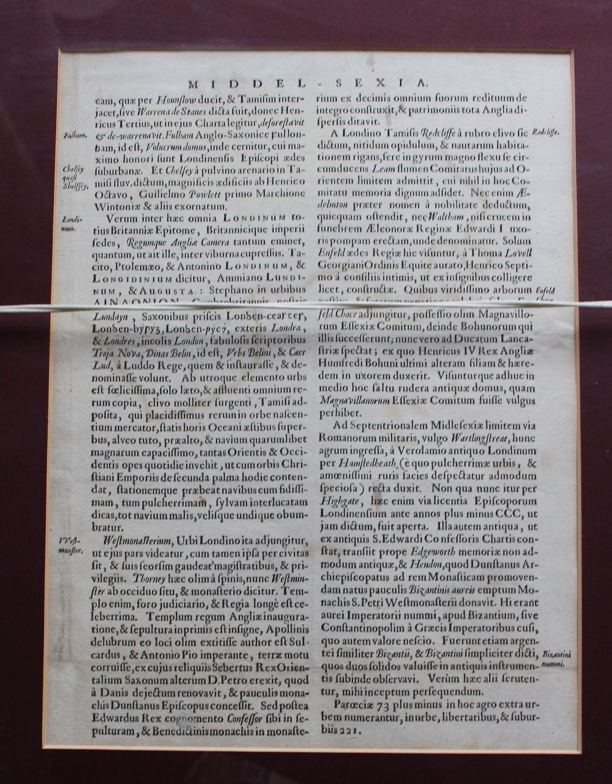 Middelsexiæ Cum Hertfordiæ Comitatu: Middlesex & Hertford Shire. By Joannem Jansonium (Jan Jansson) C1646 photo vintage