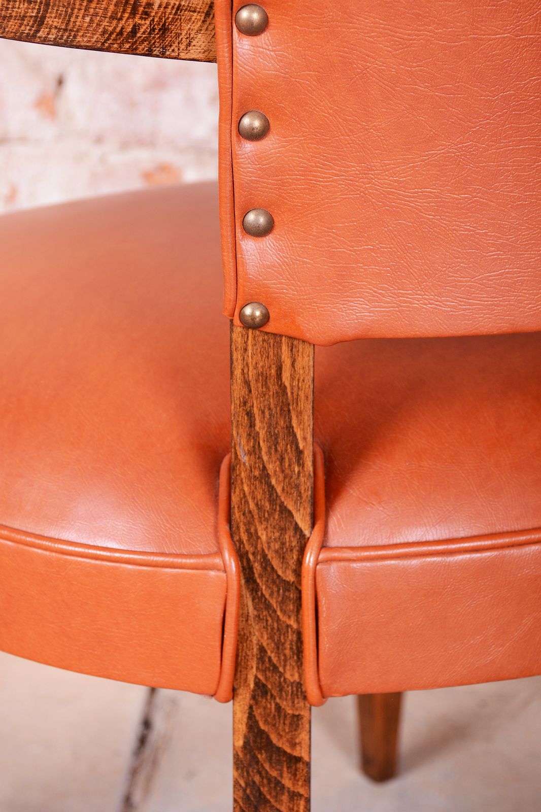 Furniture Restored Art Deco Armchair, By Jules Leleu, Beech, Revived Polish, France, 1930s photo