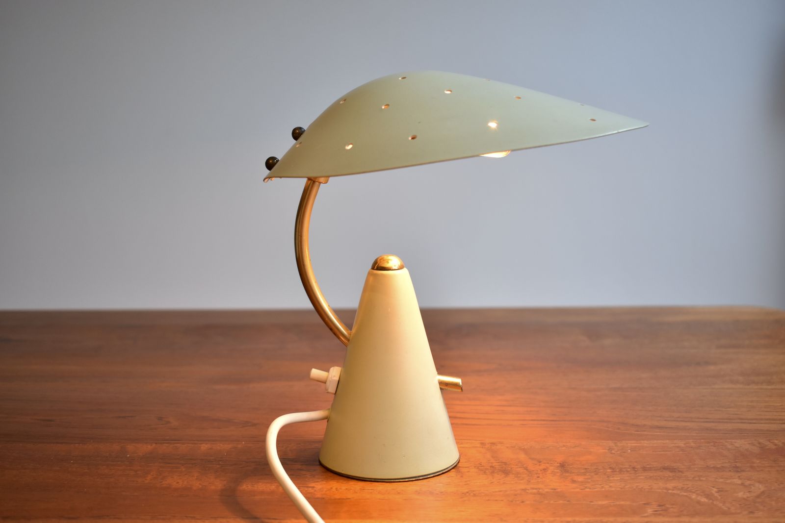 Small 1960s Midcentury Bookshelf Lamp photo buy