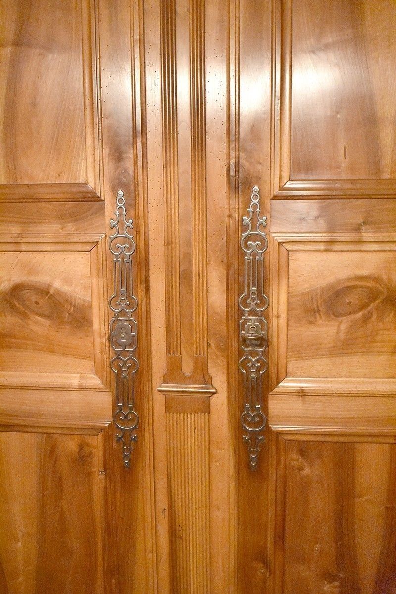 Louis XV Cabinet In Blond Walnut, 19th Century photo buy