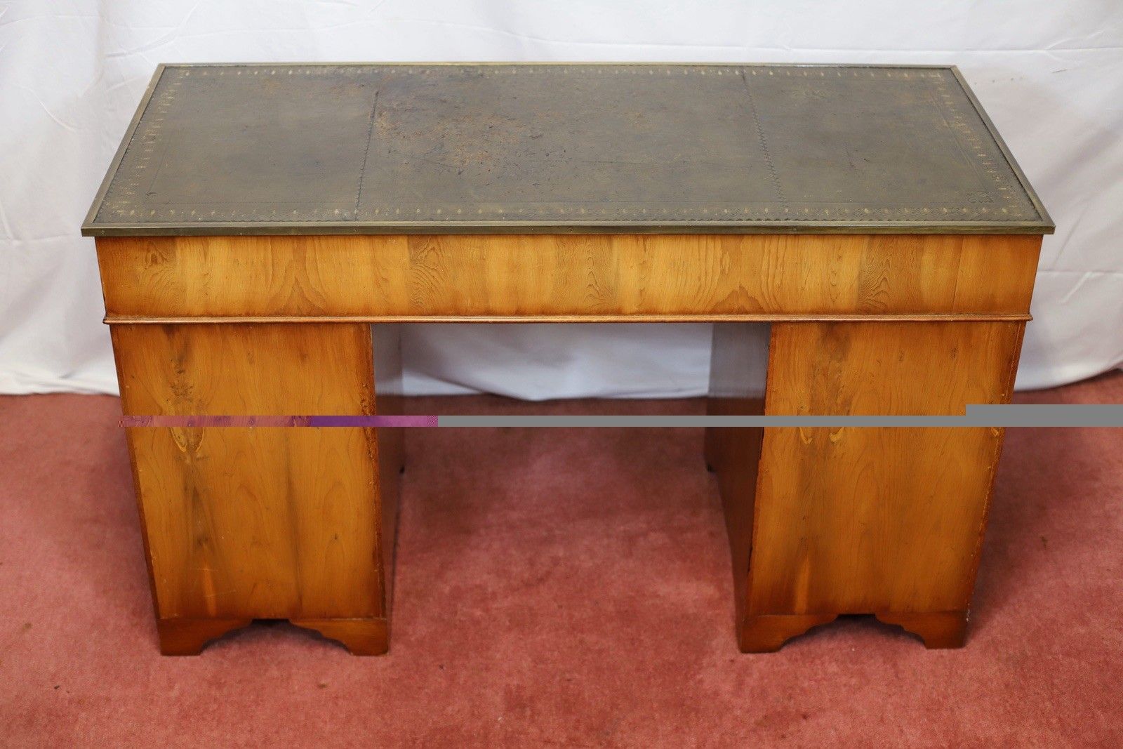 photo furniture Lovely Military Campaign Style Pedestal Desk