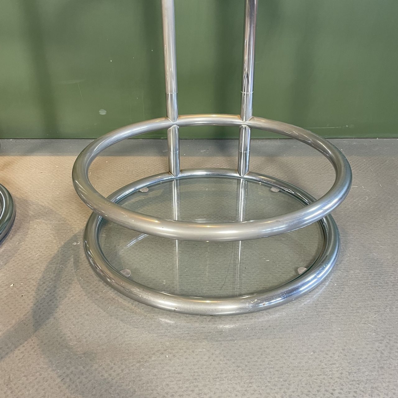 Pair Of 1970s Glass And Chrome Coffee Tables photo vinterior