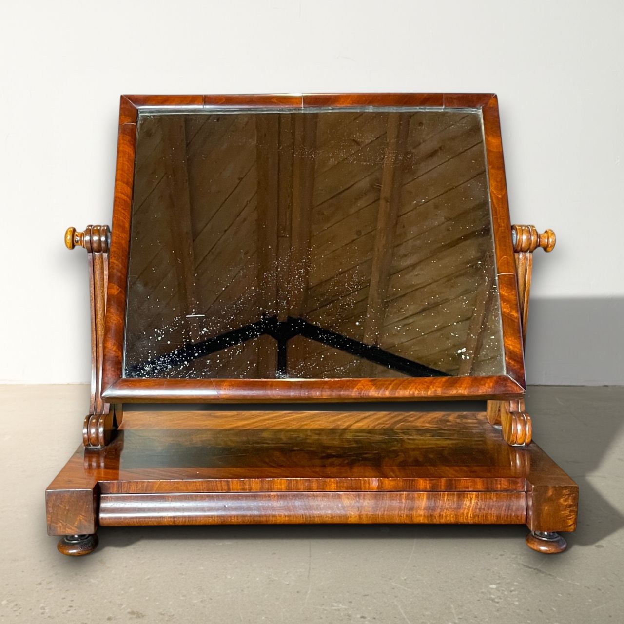 Antique Mahogany Vanity Mirror photo furniture