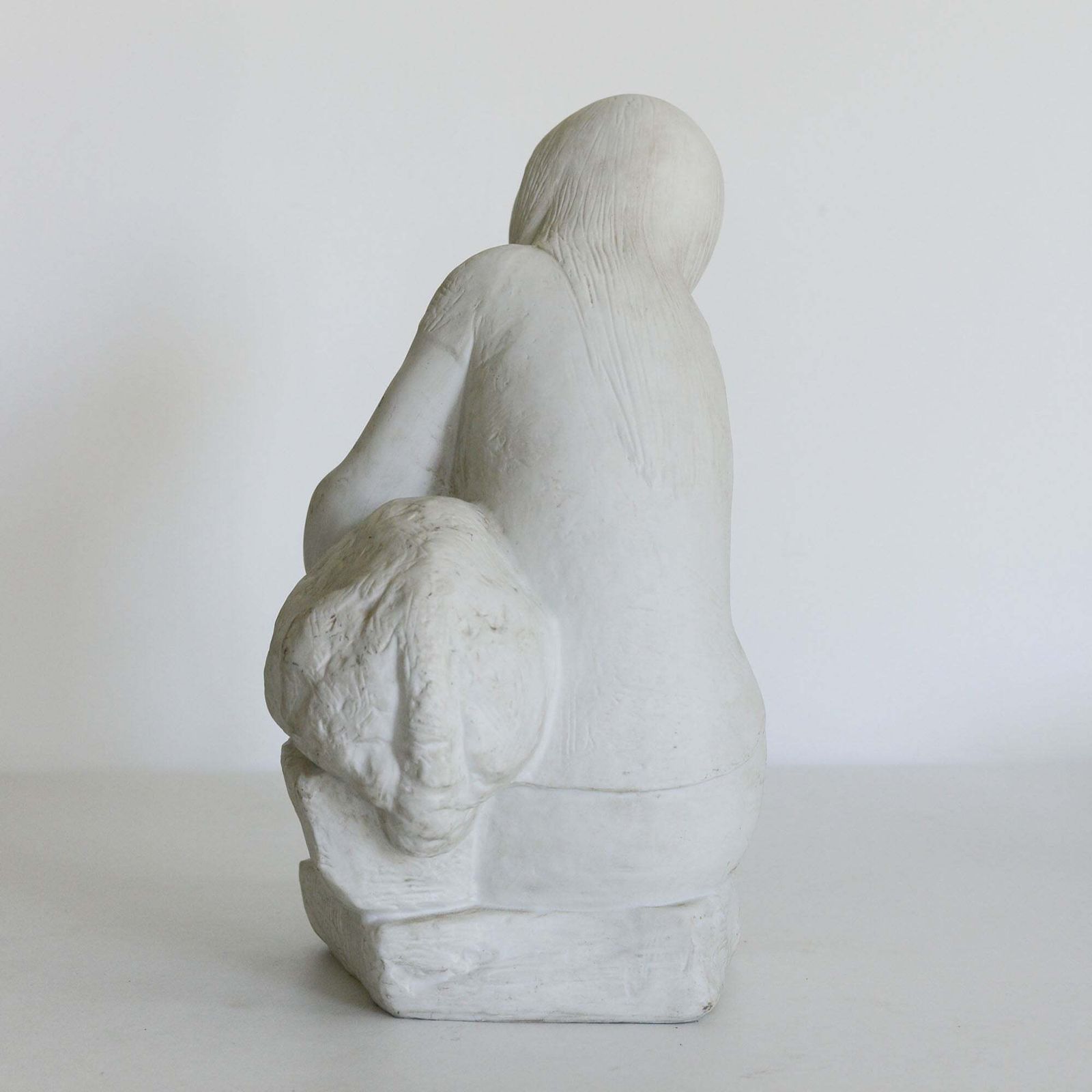 Meisje Met Lam – Parian Sculptuur – Gesigneerd photo 748.0