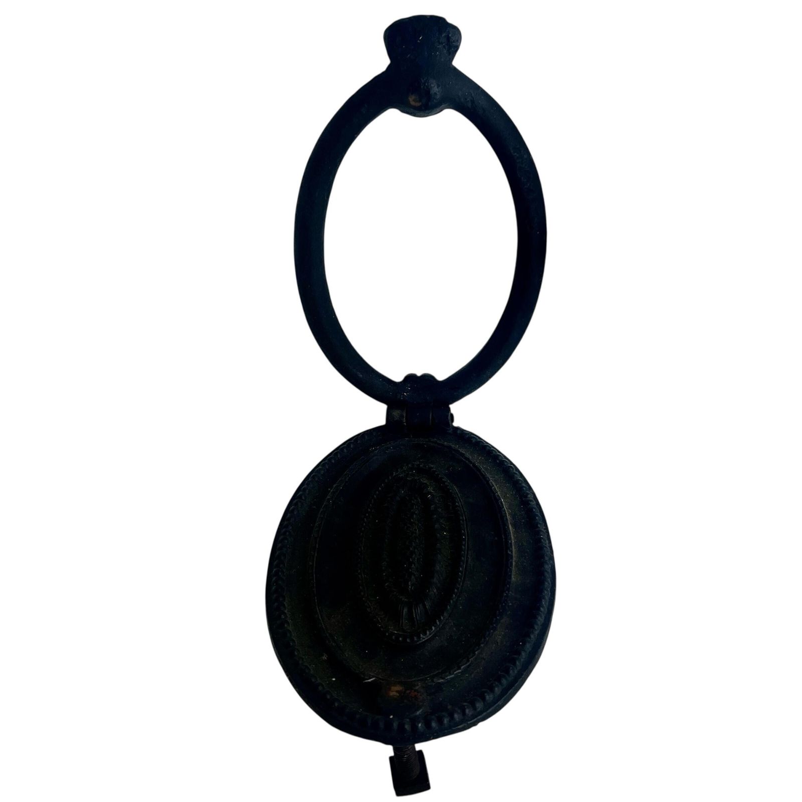 Antique Victorian Cast Iron Door Knocker   Home Decor   Door Furniture photo for sale