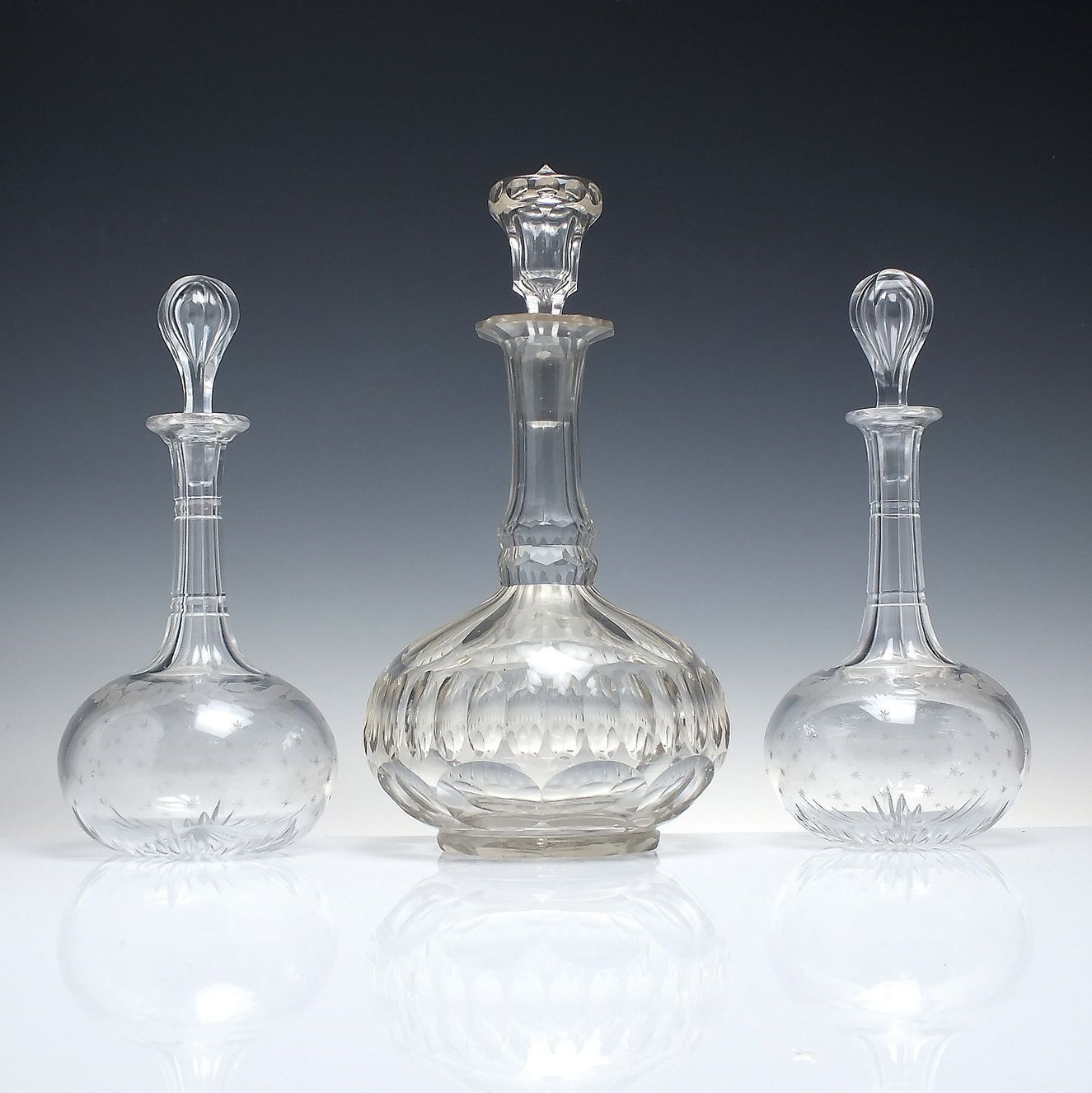 19th Century Magnum Shaft And Globe Glass Decanter C1880