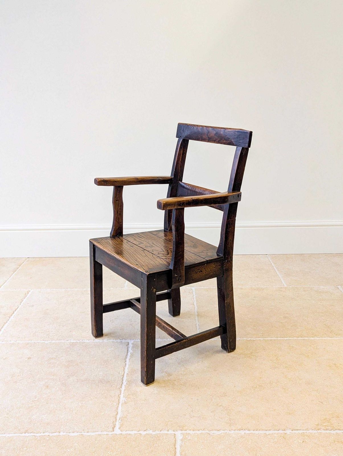 photo for sale Antique Georgian Oak Vernacular Armchair C.1800