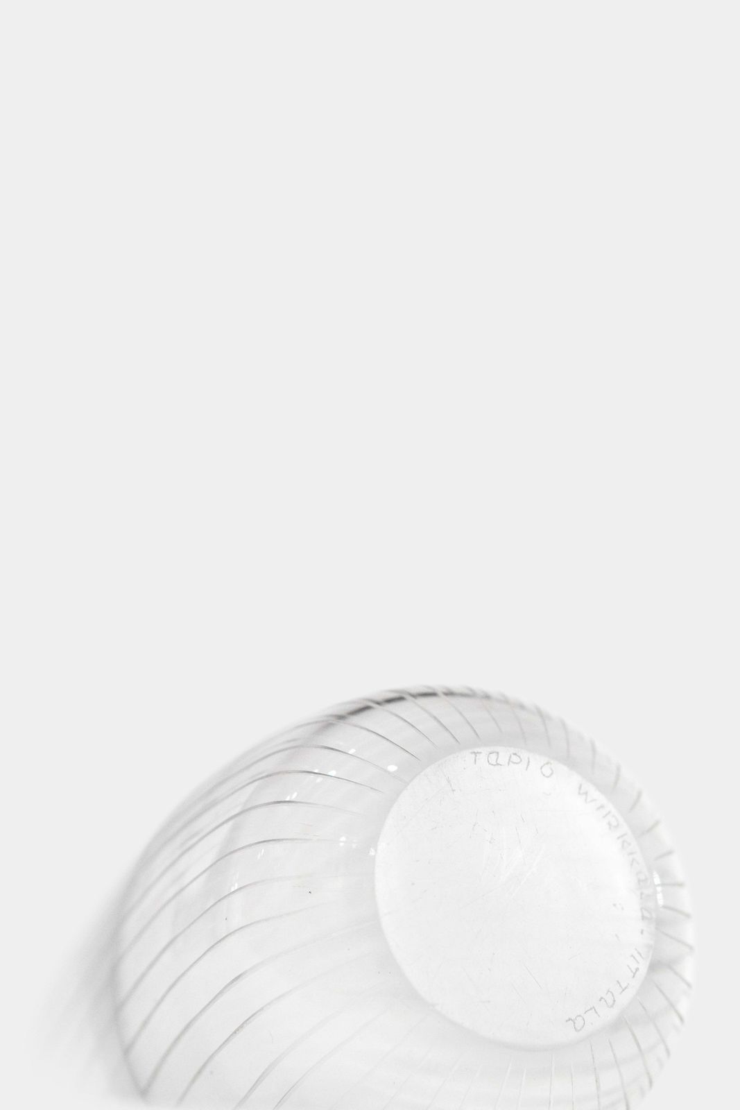 photo for sale Tapio Wirkkala, Iittala, Engraved Glass Vase J1673, Finland, 50s