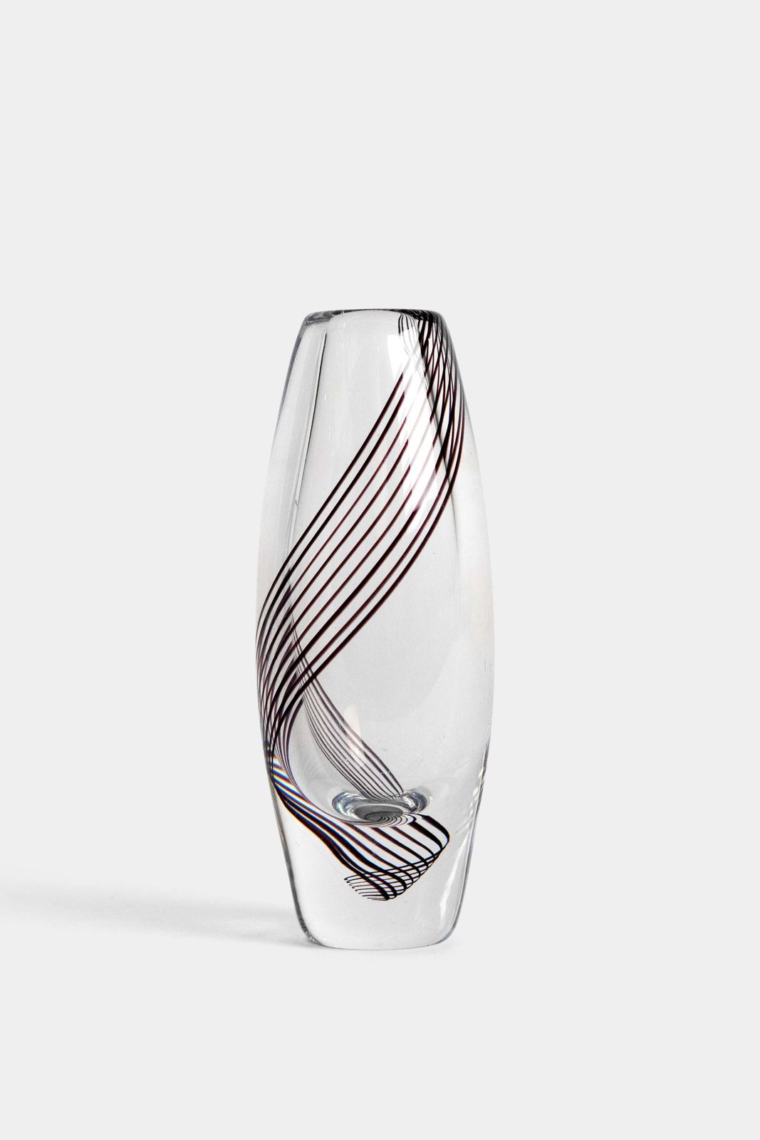 Vicke Lindstrand, Kosta Boda, Art Glass Vase, Sweden, 50s