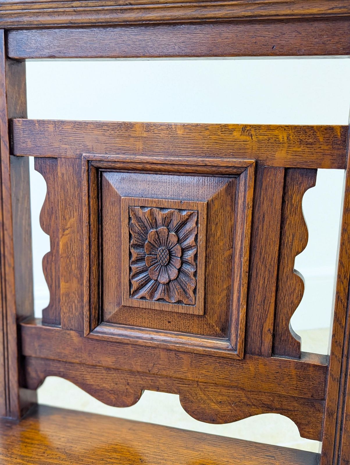 Antique Victorian Oak Hall Chair C.1890 photo buy