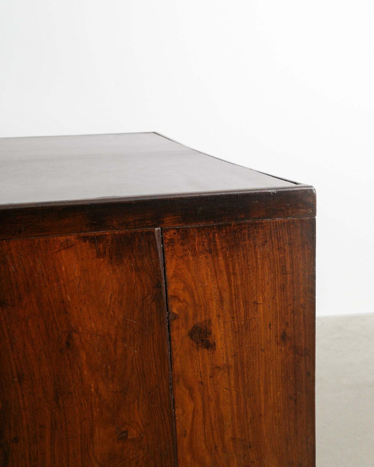French Mid Century Wooden "Pigeon Hole" Desk In Teak Leather By Pierre Jeanneret For Chandigarh, India 1950s photo buy