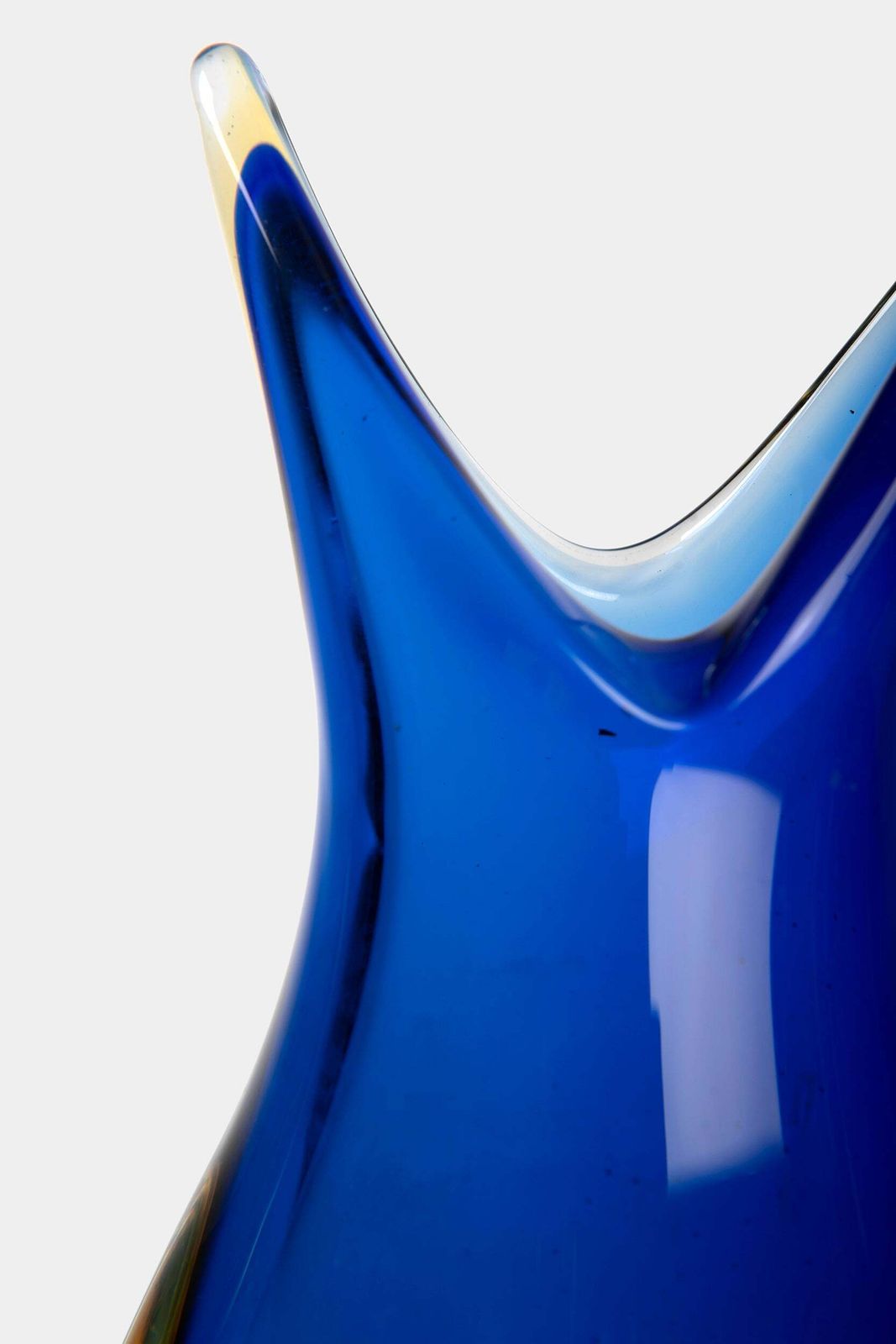Flavio Poli Glass Vase, Sommerso, 60s photo buy