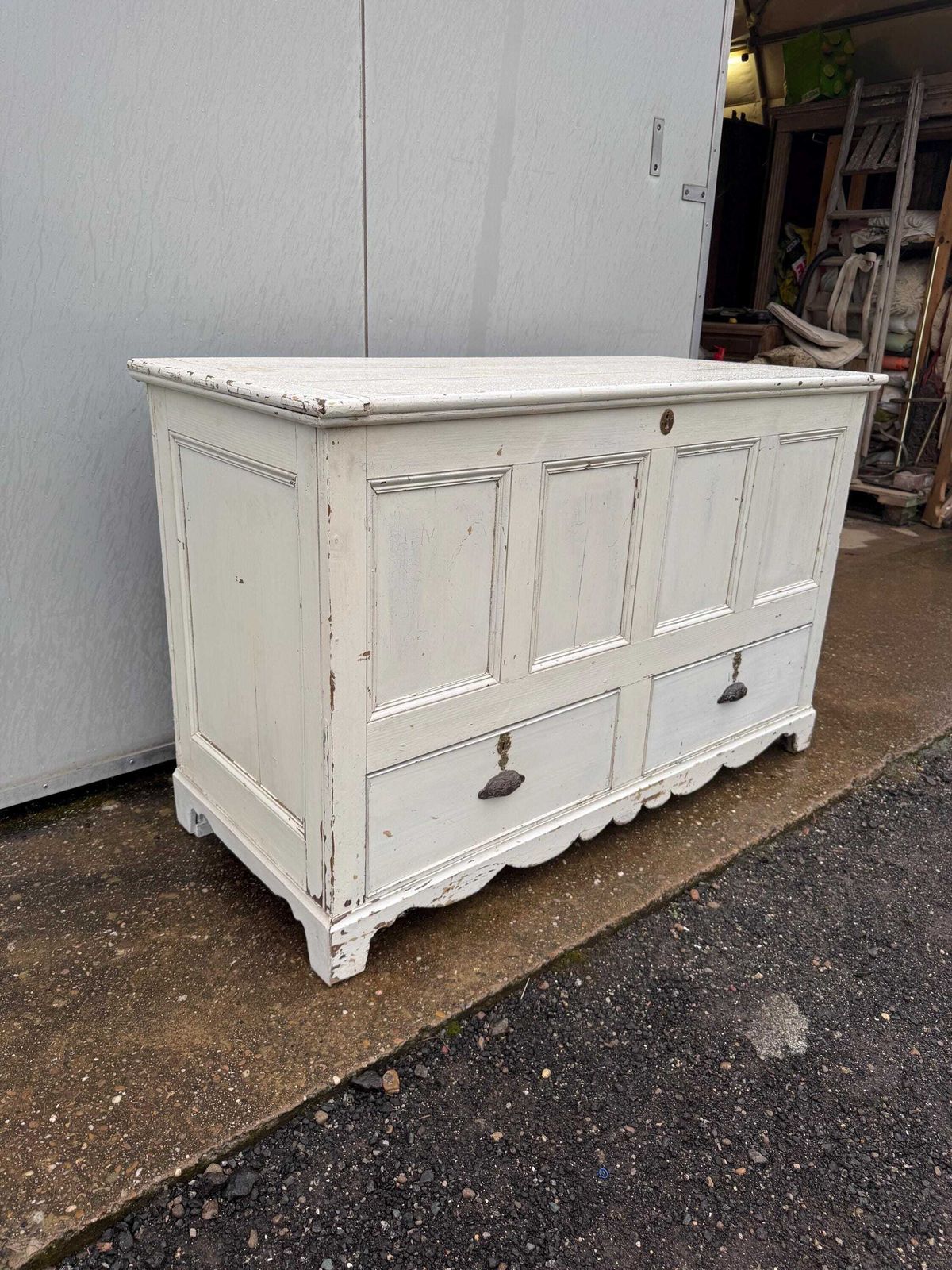 Drawers/Box   Large Victorian Mule Chest, Storage With Drawers photo for sale