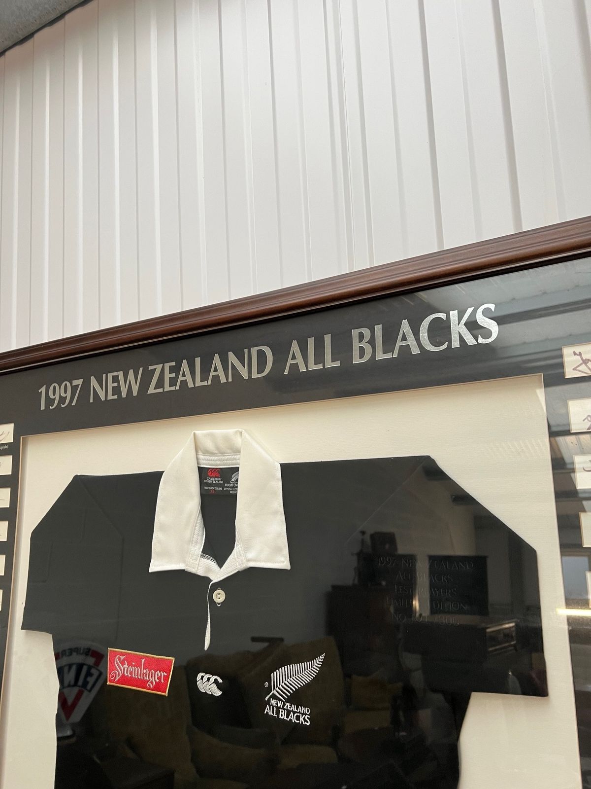 1997 Framed New Zealand All Blacks Shirts And Signiatures photo 300.0