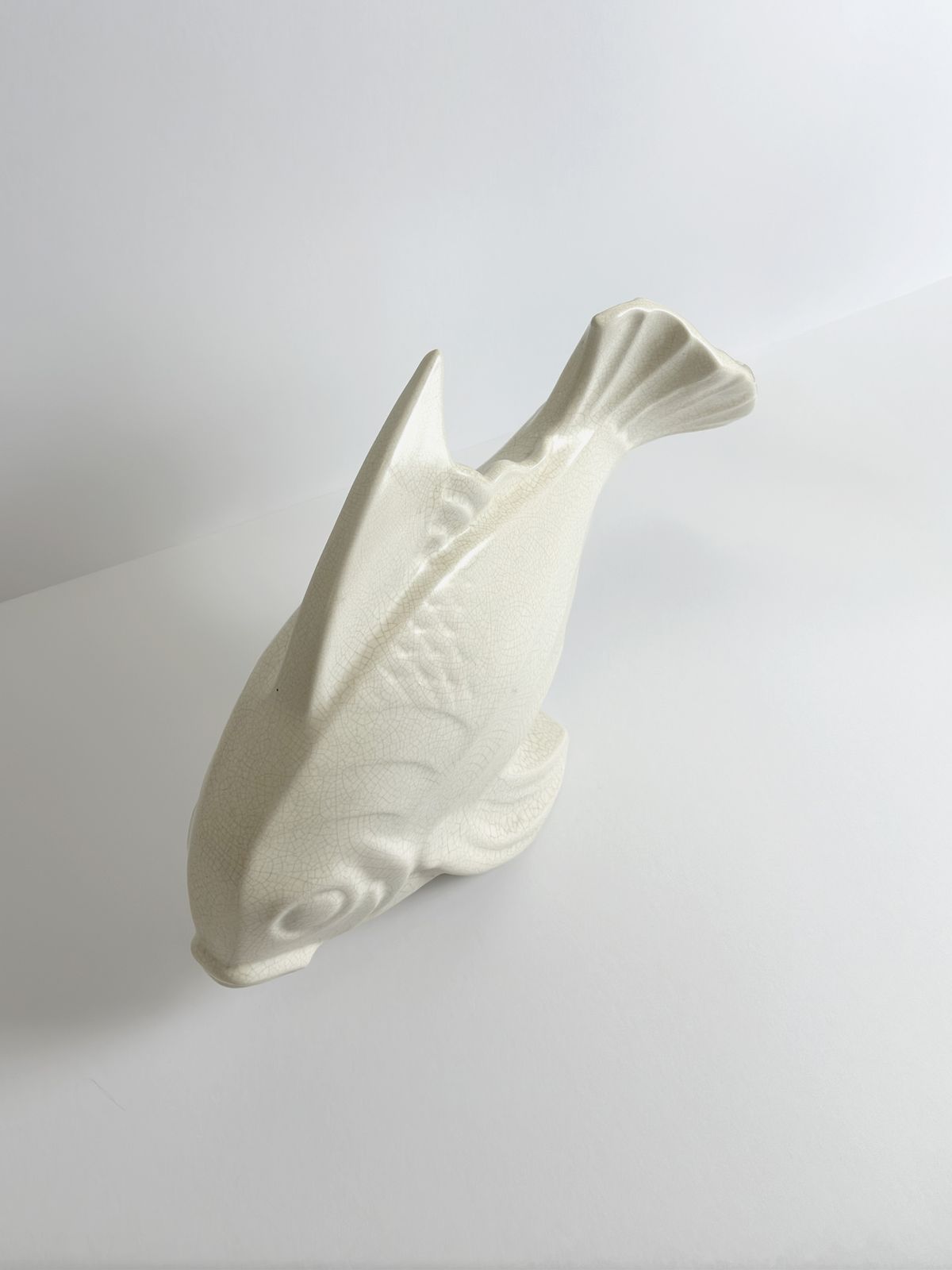 Art Deco Ceramic Koi Fish By Lejan, France, 1930s photo vintage