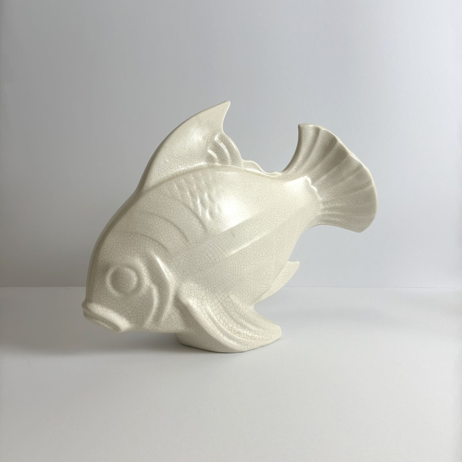 photo for sale Art Deco Ceramic Koi Fish By Lejan, France, 1930s