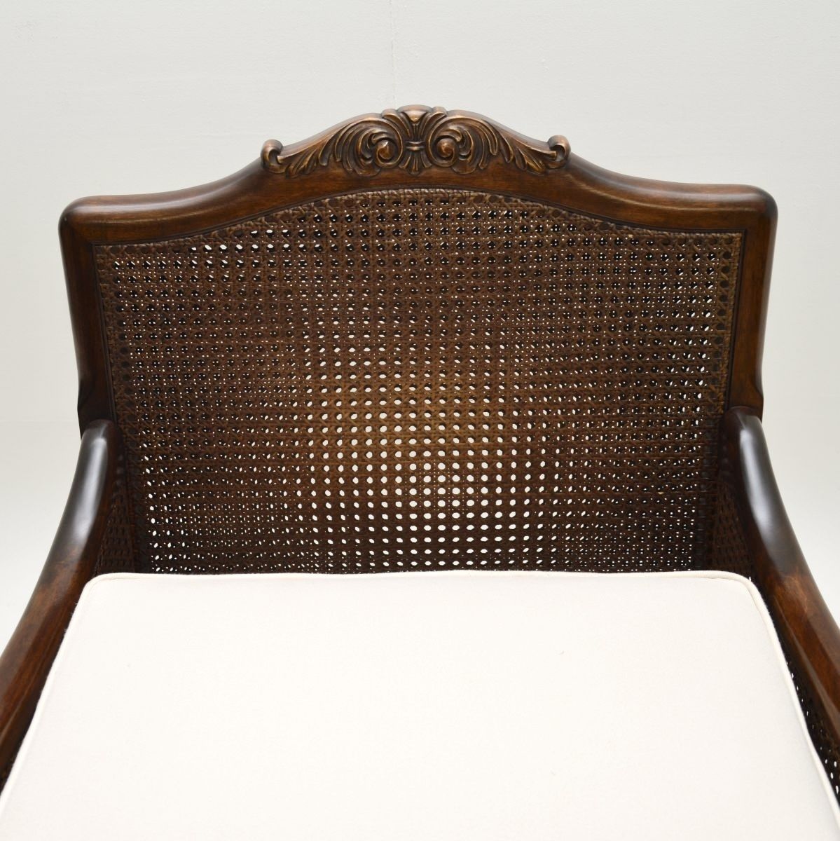 3185.0 Pair Of Antique Swedish Satin Birch Bergère Armchairs photo