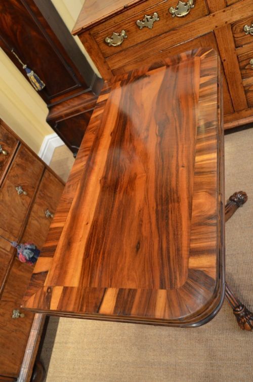 19th Century Regency Goncalo Alves Card Games Table In The Manner Of Gillows. photo for sale