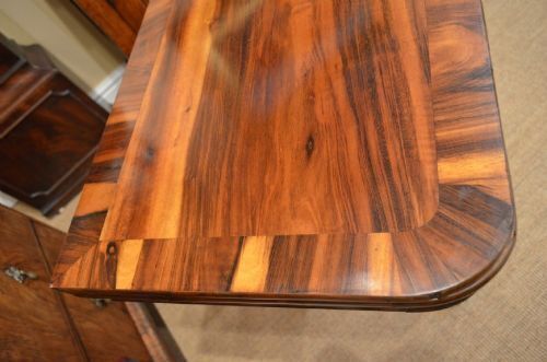 19th Century Regency Goncalo Alves Card Games Table In The Manner Of Gillows. photo vintage