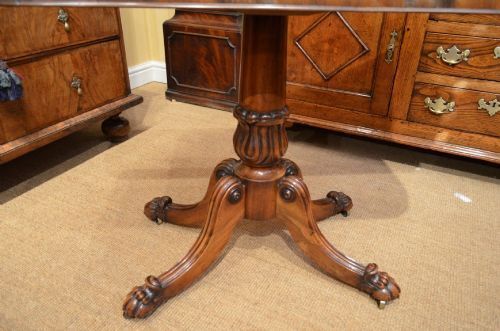 photo for sale 19th Century Regency Goncalo Alves Card Games Table In The Manner Of Gillows.