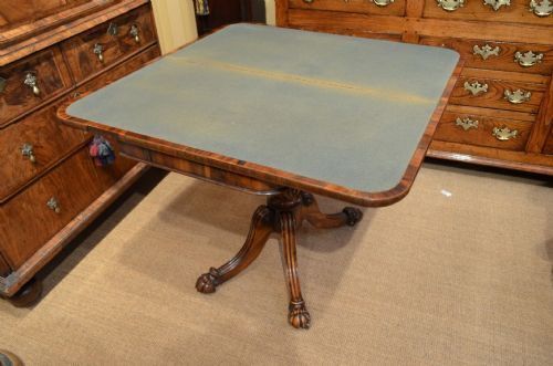 photo buy 19th Century Regency Goncalo Alves Card Games Table In The Manner Of Gillows.