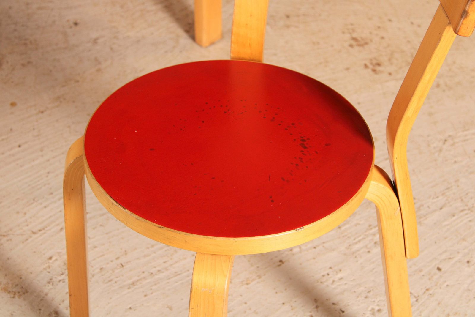 Mid Century Alvar Aalto Children's Table And Chair Model 68 By Artek, Finland, Circa 1960s. photo vinterior