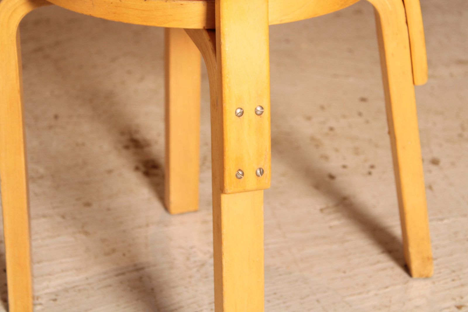 photo for sale Mid Century Alvar Aalto Children's Table And Chair Model 68 By Artek, Finland, Circa 1960s.